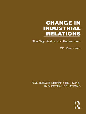 cover image of Change in Industrial Relations